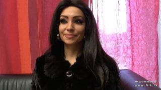 Casting couch of a hairy french slut assfucked gaped double penetrated and facial