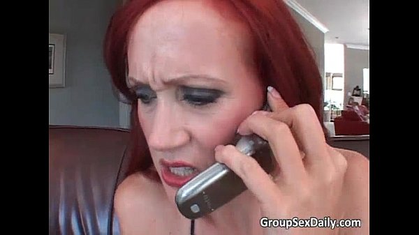 Great group sex party with busty slut